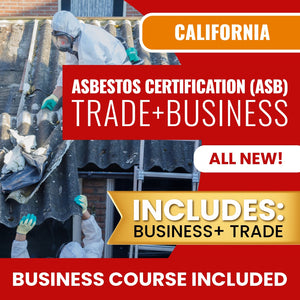 California Asbestos Certification (ASB) Contractor Licensing Exam Prep Business & Trade Online Courses