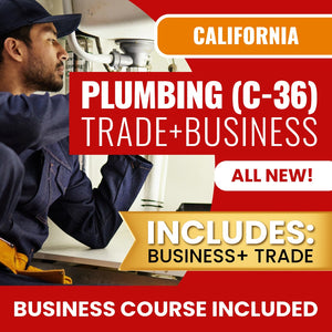 California Plumbing (C-36) Contractor Licensing Exam Prep Business & Trade Online Courses