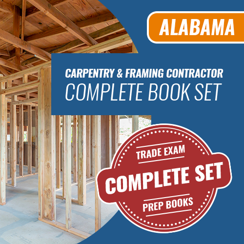 Paquete de libros para contratistas de carpintería y marcos de Alabama