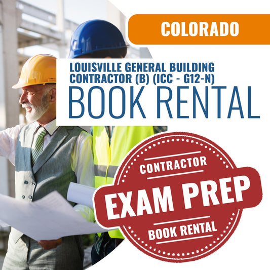 Louisville Colorado General Building Contractor (B) (ICC - G12-N) - Books & Courses Rental Package
