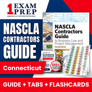 Connecticut NASCLA Highlighted & Tabbed Contractor's Guide to Business, Law and Project Management, 6th Edition + Flash Cards Bundle