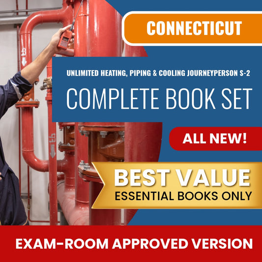 Connecticut Unlimited Heating, Piping and Cooling Journeyperson (S-2) Books Allowed into Exam Package
