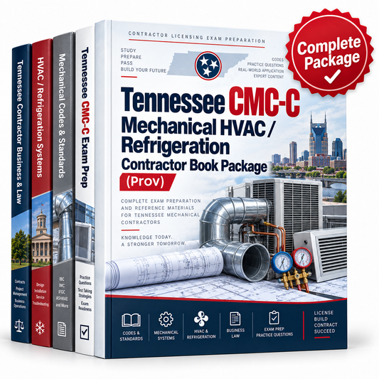 Tennessee CMC-C Mechanical HVAC / Refrigeration Contractor Book Package (Prov)
