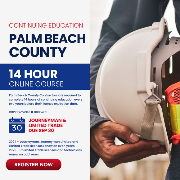 Palm Beach County - 14 Hour Online Continuing Education