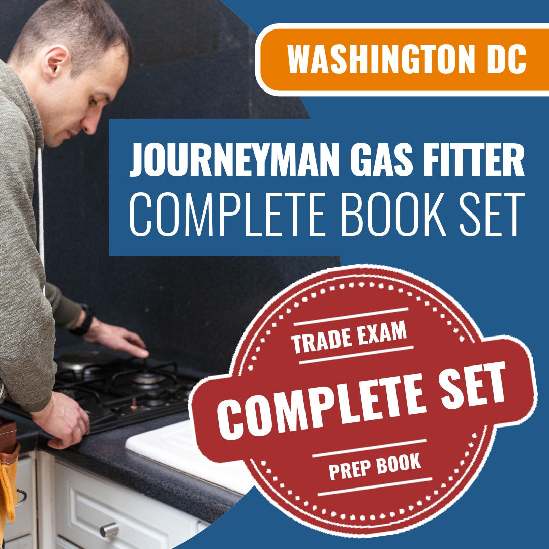 Washington DC Journeyman Gas Pipe Fitter Book Package