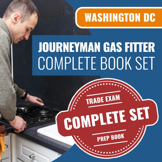 Washington DC Journeyman Gas Pipe Fitter Book Package
