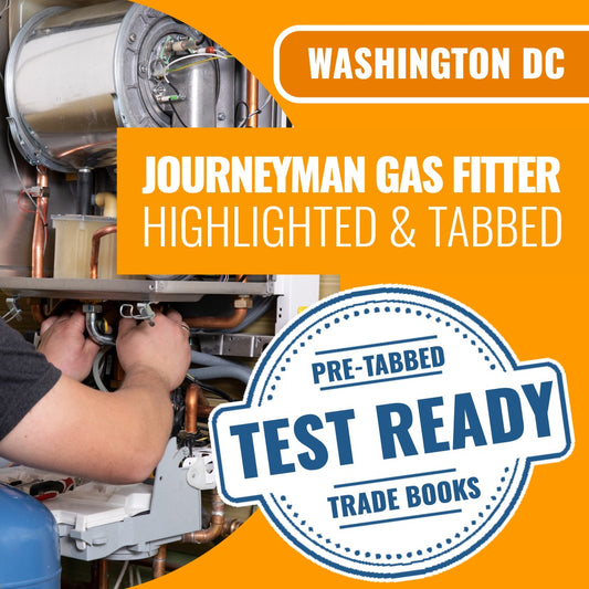 Washington DC Journeyman Gas Pipe Fitter - Highlighted and Tabbed Book Package
