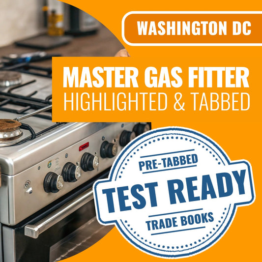 Washington DC Master Gas Pipe Fitter - Highlighted and Tabbed Book Package
