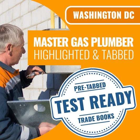 Washington DC Master Plumber with Gas - Highlighted and Tabbed Book Package