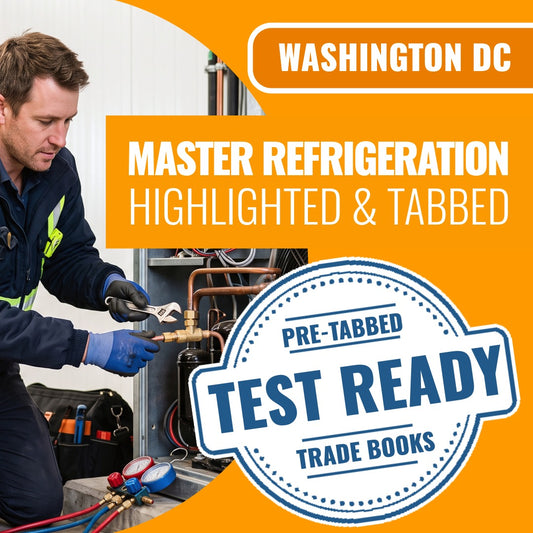 Washington DC Master Refrigeration & Air Conditioning Mechanical Limited - Highlighted and Tabbed Book Package