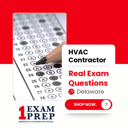 Delaware Master HVACR Restricted Heating Hydronic Systems & Gas Piping Contractor Real Exam Questions