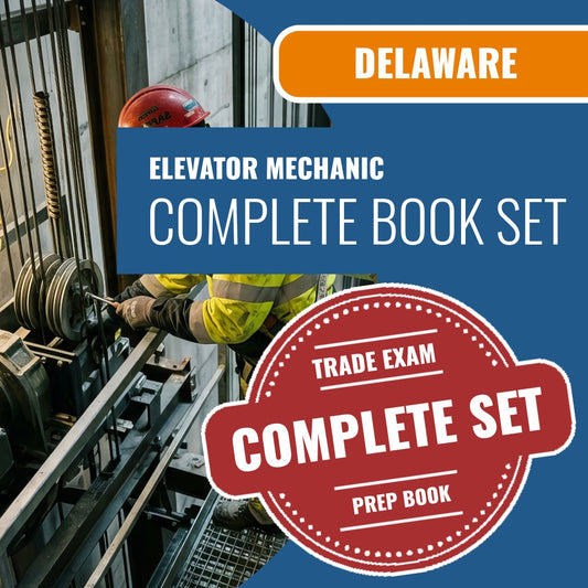 Delaware Elevator Mechanic Exam Book Package