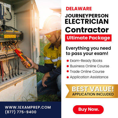 Delaware Journeyperson Electrician Ultimate Exam Prep Rental Package