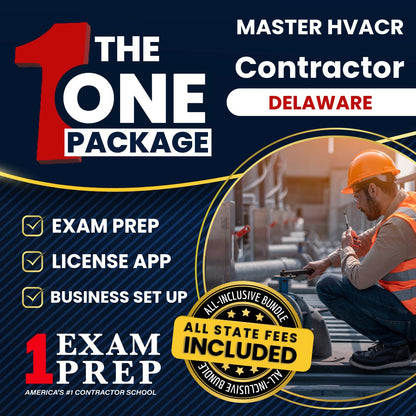 The 1 Package: All-Inclusive Delaware Master HVACR Contractor Exam, Licensing & Business Setup Solution