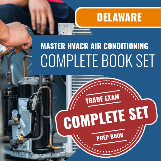 Delaware Master HVACR Restricted Air Conditioning Contractor Exam Book Package