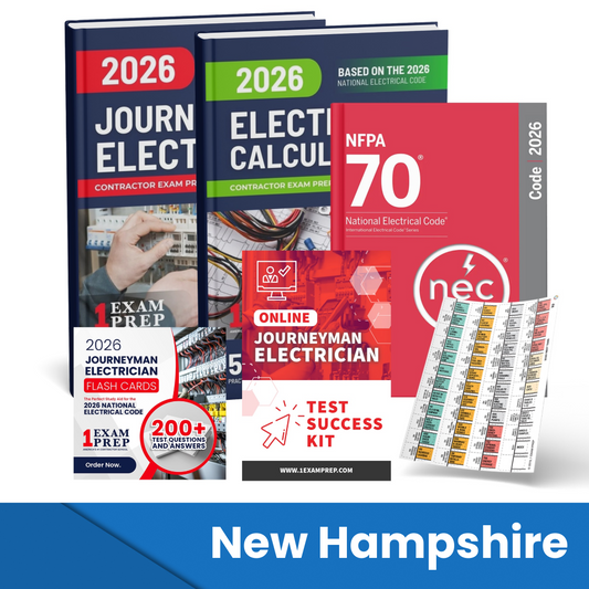 2026 New Jersey Journeyman Electrician Exam Prep Study Guides & Code Book Ultimate Combo (Based on the 2026 NEC)