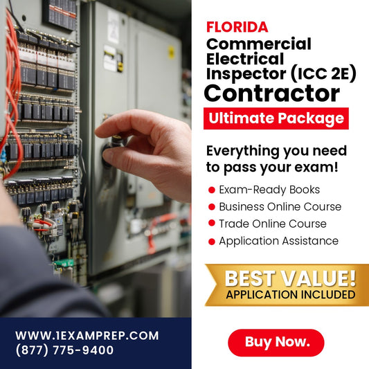 Florida Commercial Electrical Inspector (ICC 2E) Ultimate Exam Prep Rental Package