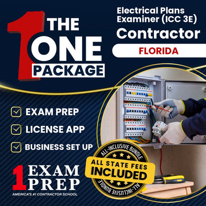 The 1 Package: All-Inclusive Florida Electrical Plans Examiner (ICC 3E) Exam, Licensing & Business Setup Solution