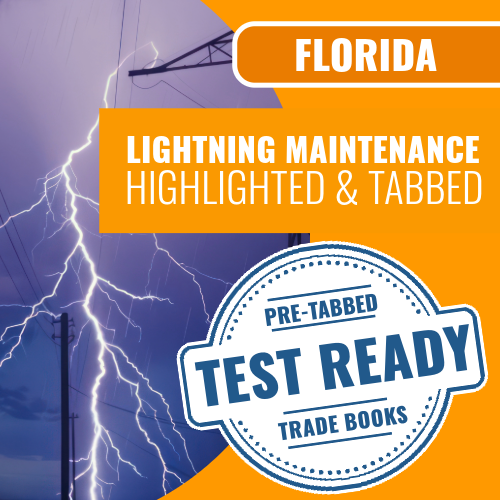 Juego completo de libros para el examen de mantenimiento de iluminación de Florida