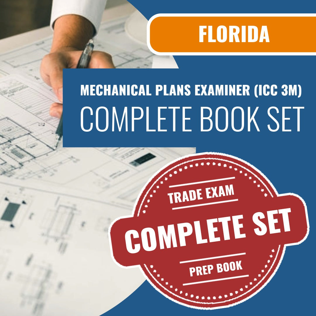 Florida Mechanical Plans Examiner (ICC 3M) Exam Book Package – 1 Exam Prep