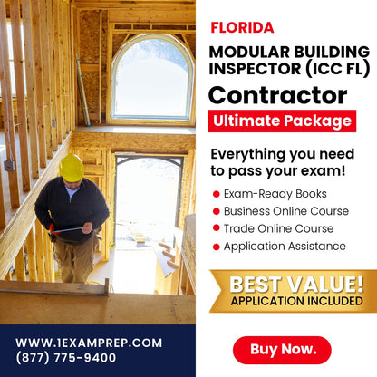 Florida Modular Building Inspector (ICC FL) Ultimate Exam Prep Rental Package