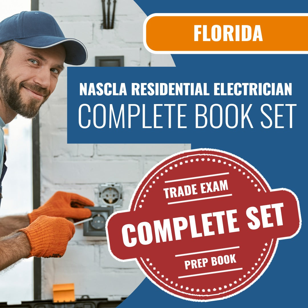 Florida NASCLA Residential Electrician Exam Book Package