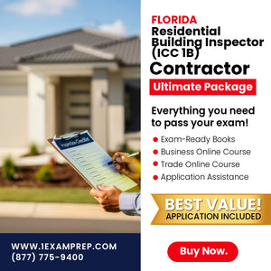 Florida Residential Building Inspector (ICC 1B) Ultimate Exam Prep Rental Package