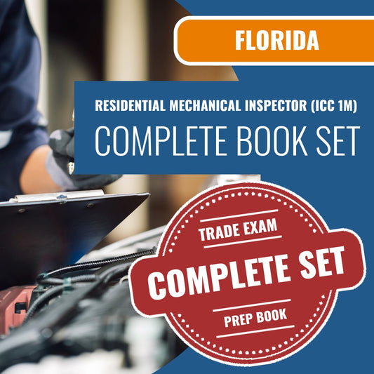 Florida Residential Mechanical Inspector (ICC 1M) Exam Book Package