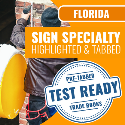 Juego completo de libros para el examen de contratista especializado de Florida Sign