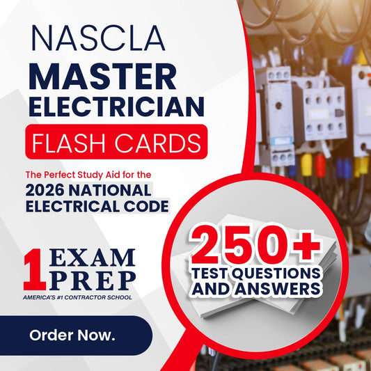 NASCLA Master Electrical Contractor Exam Prep Study Flash Cards