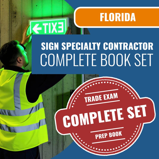 Florida Sign Specialty Contractor Exam Complete Book Set