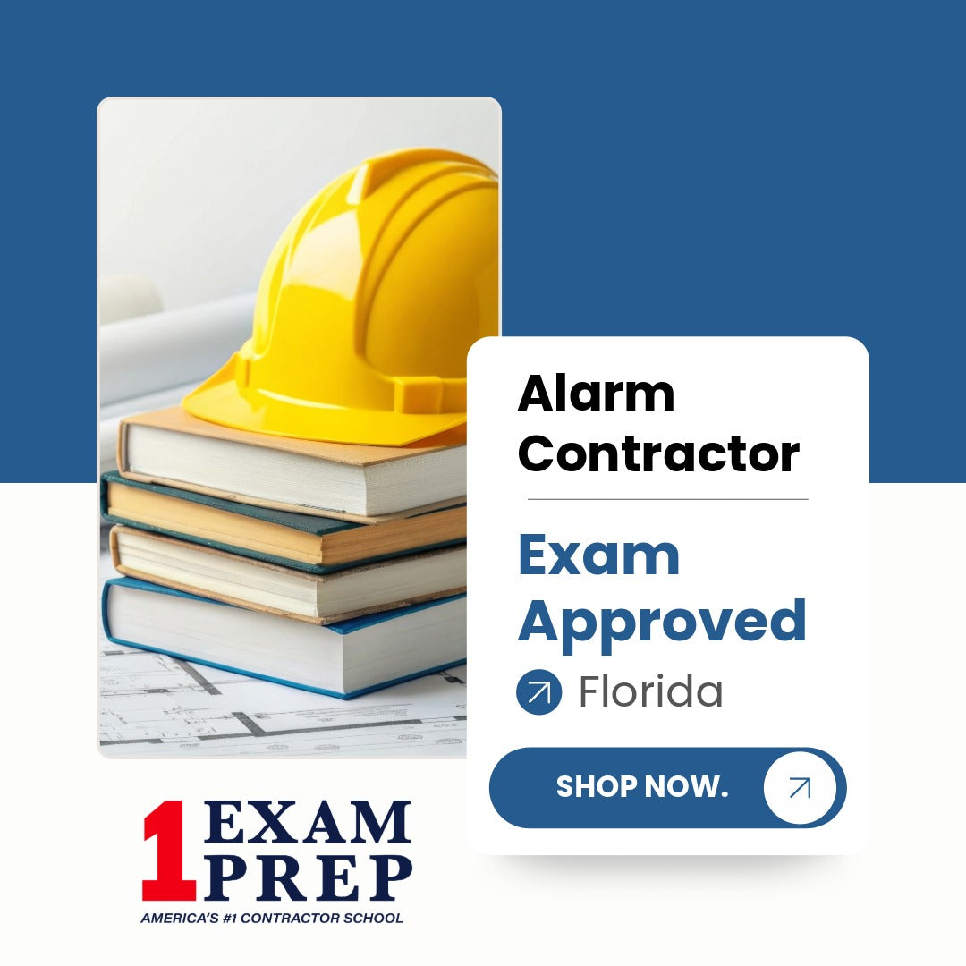 Florida Alarm Contractor Exam Exam Approved Reference Books