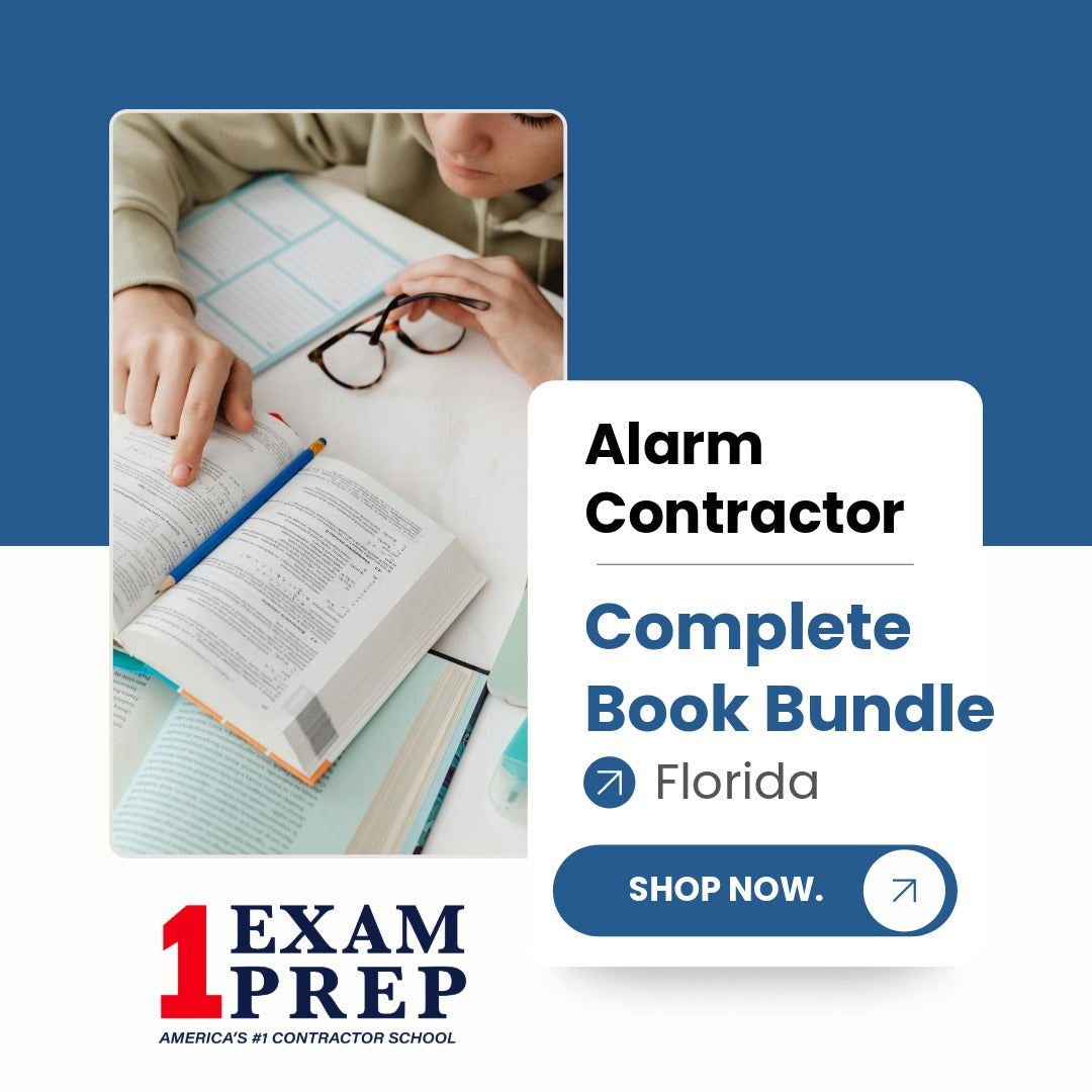 Florida Alarm Contractor Exam Complete Book Bundle