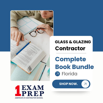 Florida Glass and Glazing Contractor Exam Complete Book Bundle