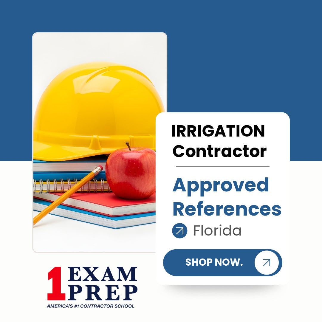 Florida Irrigation Contractor Exam Approved Reference Books