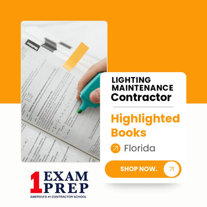 Florida Lighting Maintenance Contractor Exam Highlighted Books