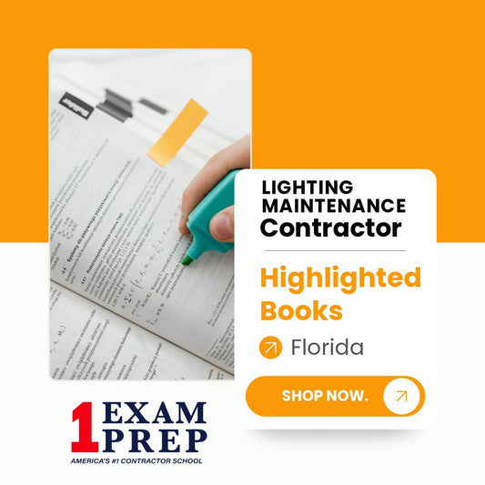 Florida Lighting Maintenance Contractor Exam Highlighted Books