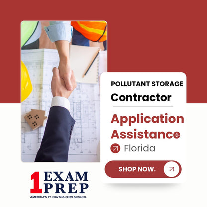 Florida Pollutant Storage Contractor Exam Application Licensing Assistance