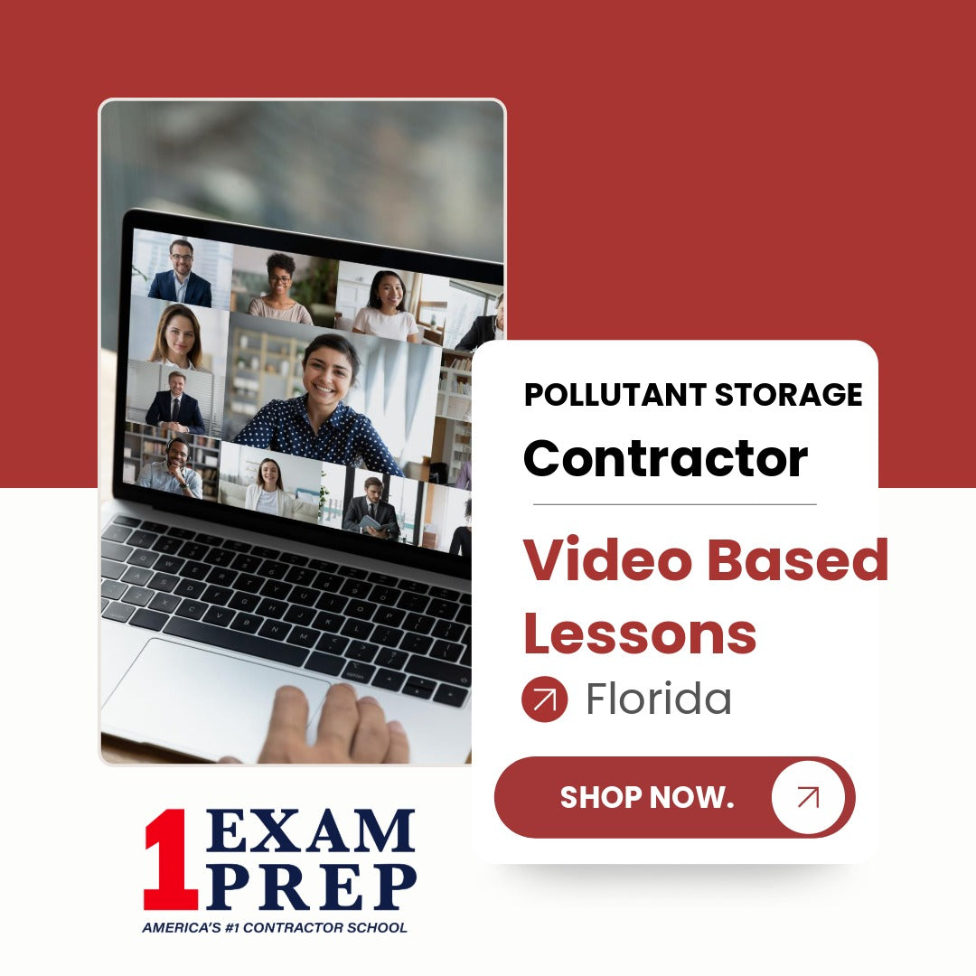Florida Pollutant Storage Contractor Exam Video Based Lessons