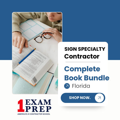 Florida Sign Specialty Contractor Exam Complete Book Bundle