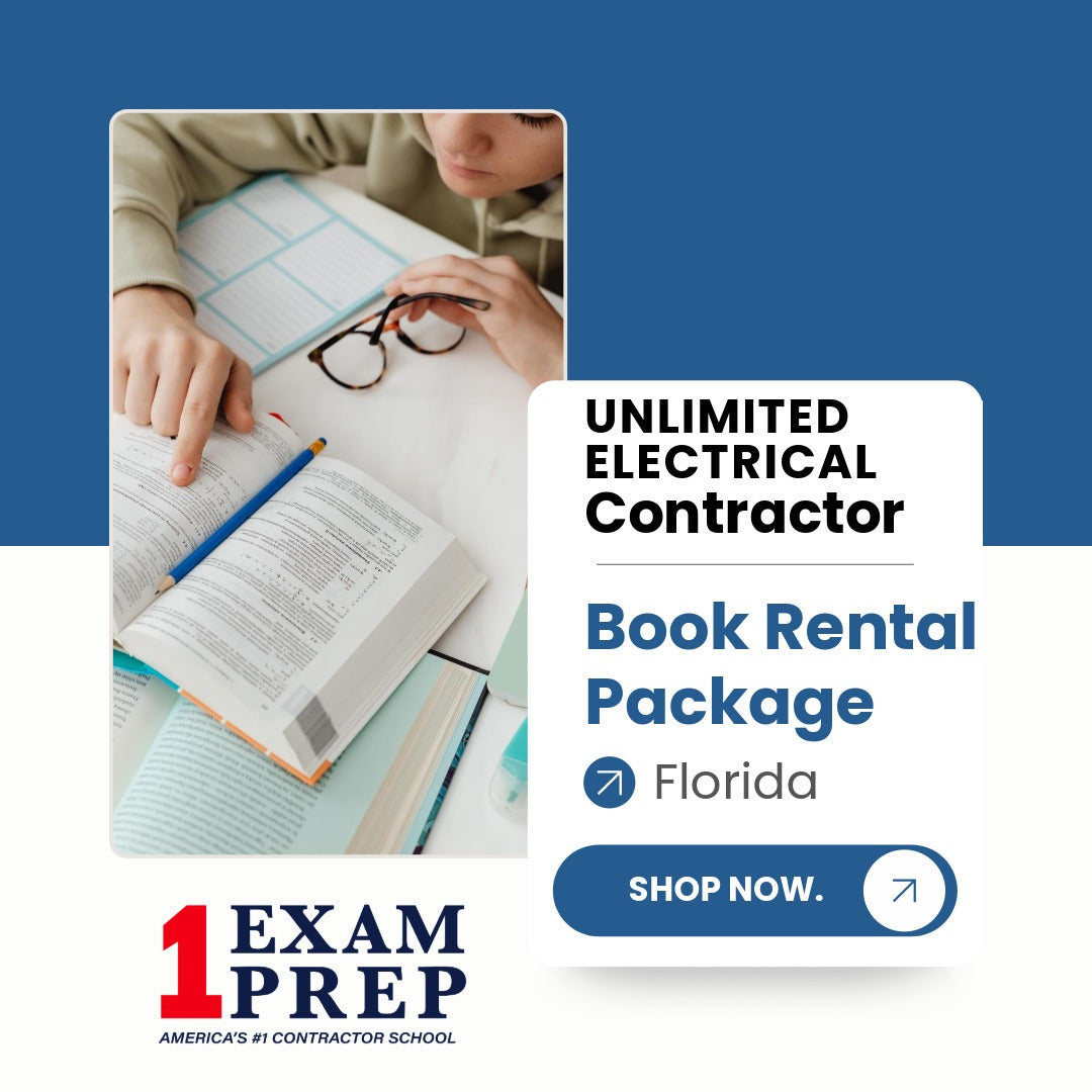 Florida Unlimited Electrical Contractor Exam Book Rental Package