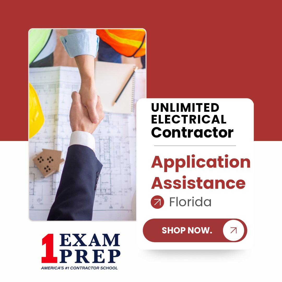 Florida Unlimited Electrical Contractor Exam Application Licensing Assistance