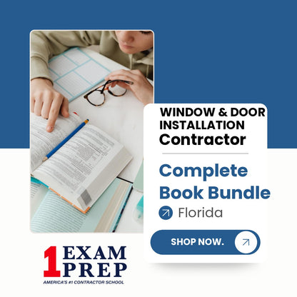 Florida Window and Door Installation Specialty Contractor Exam Complete Book Bundle
