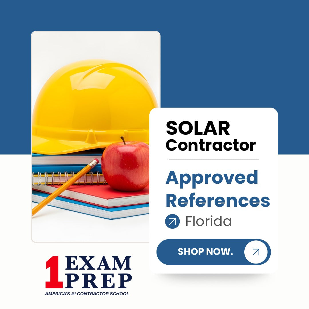 Florida Solar Contractor Exam Approved Reference Books