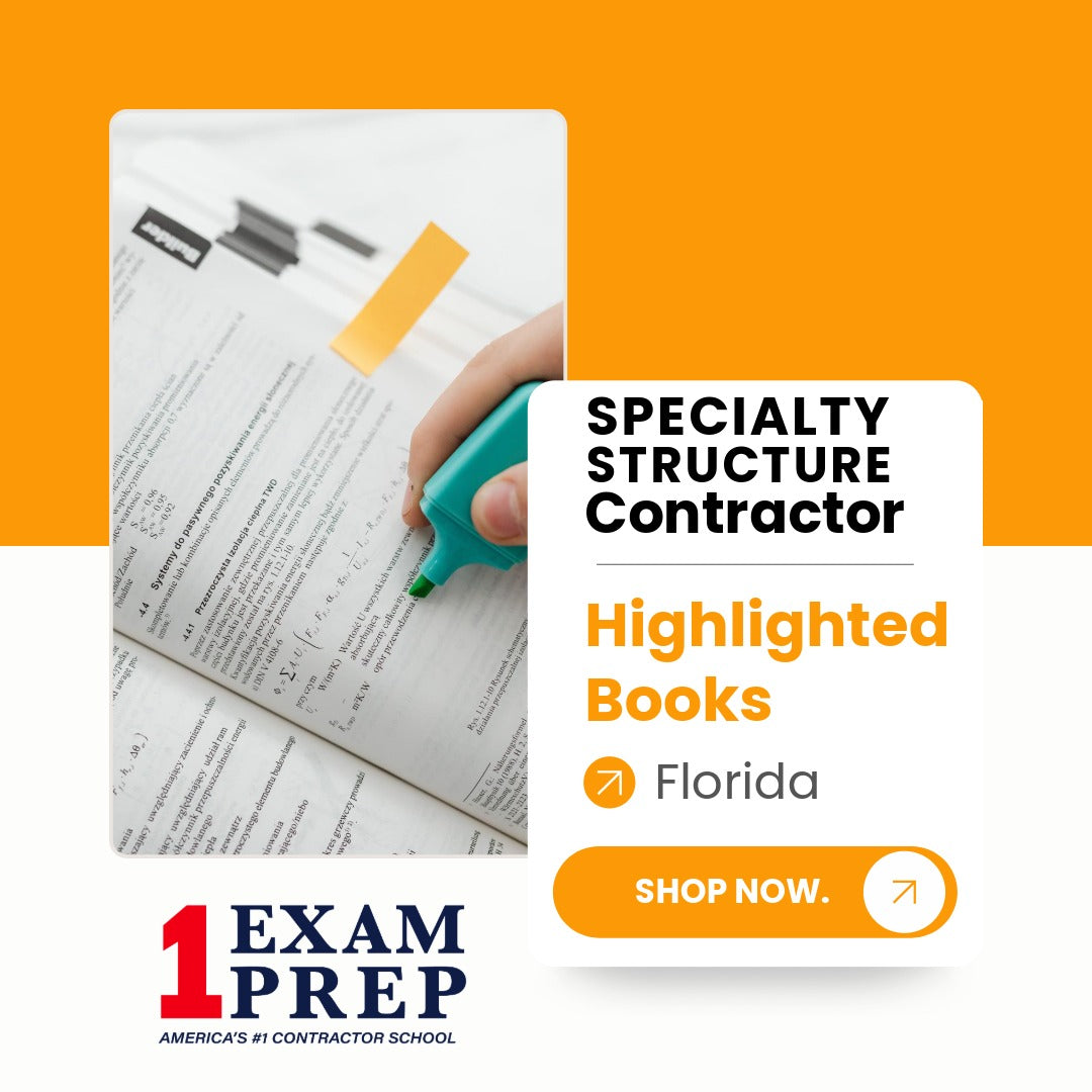 Florida Specialty Structure Contractor Exam Highlighted Books