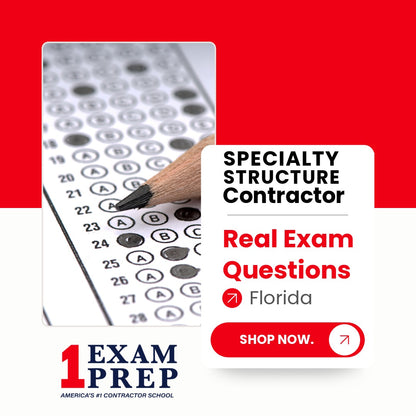 Florida Specialty Structure Contractor Exam Real Exam Questions