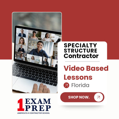 Florida Specialty Structure Contractor Exam Video Based Lessons