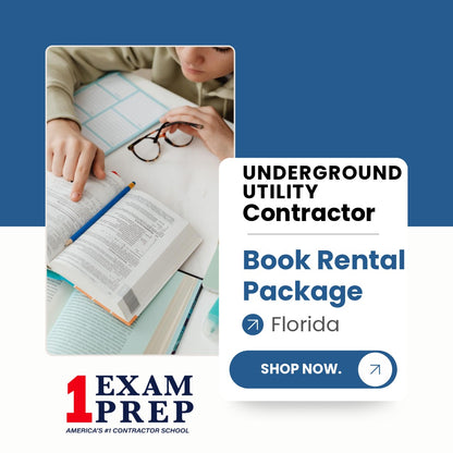 Florida Underground Utility Contractor Exam Book Rental Package