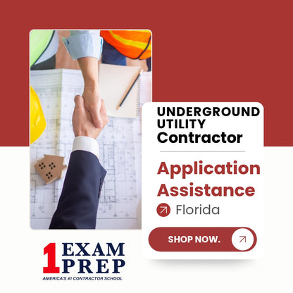 Florida Underground Utility Contractor Exam Application Licensing Assistance