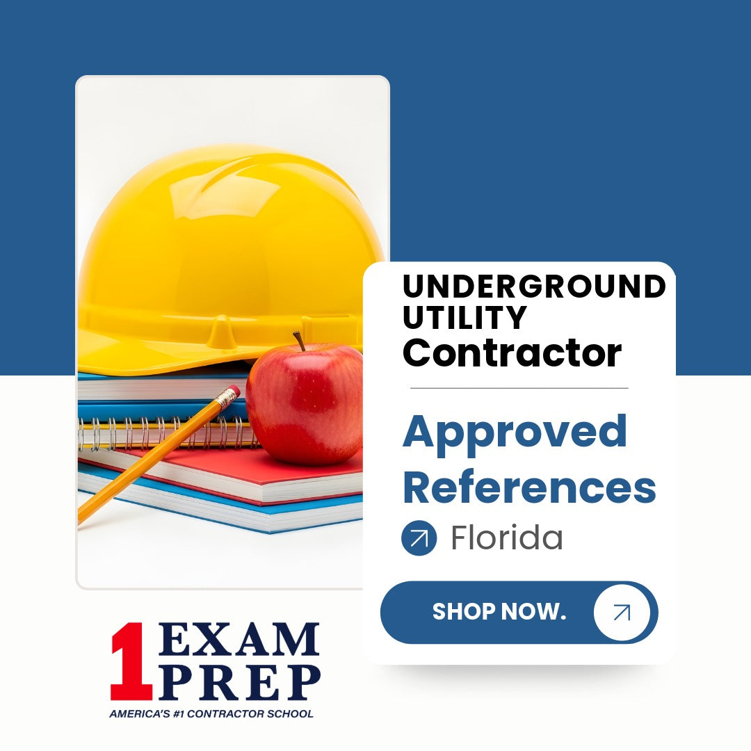 Florida Underground Utility Contractor Exam Approved References